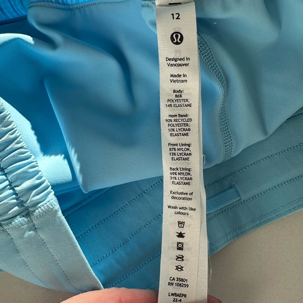 Lululemon Hotty Hot High-Rise Skirt Blue Chill - Picture 11 of 13